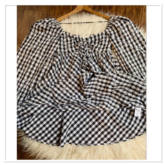 ASOS The Frolic Floral Gingham Mini Swing Dress Black White Size 2 - Picture 2 of 11